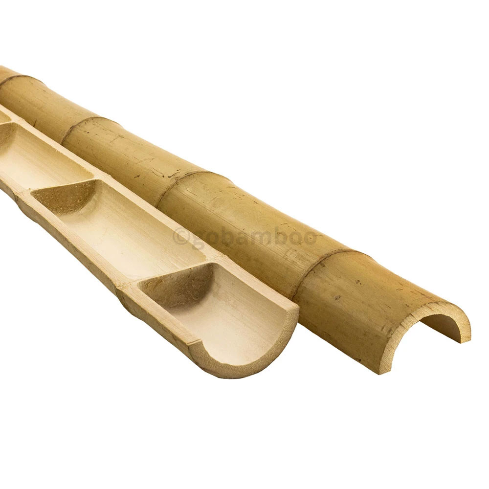 Polkruhová bambusová tyč Moso Ø 5–6 cm